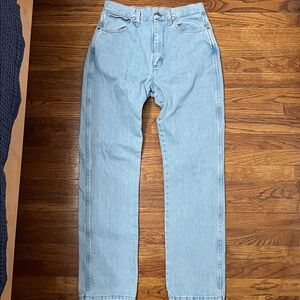 Women’s Wrangler Light Blue Straight Jeans
